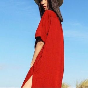 Umber and Ochre Maya Sack dress